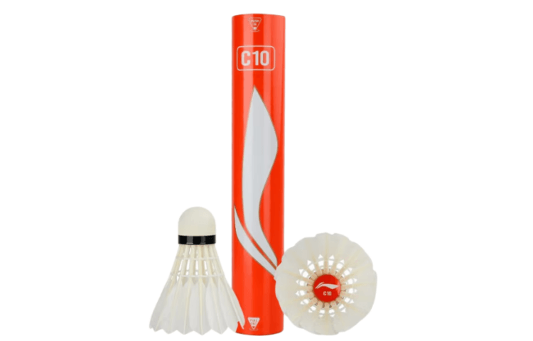 Li Ning AYQR026 Duck Feather Shuttlecock 12 Pack CiGu Duck Feather Training Shuttlecocks