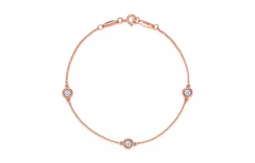 TIFFANY & CO. Elsa Peretti® 18K Rose Gold, Diamond Bracelets Women's