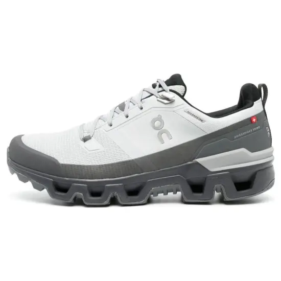 On Cloudvista 2 Anti Slip Wear Resistant Low Top Running Shoes Men's White Gray