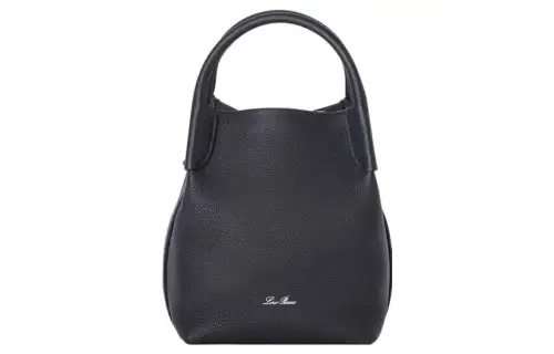 Loro Piana Cow Leather Crossbody Handbag Mini Women's Marine Blue