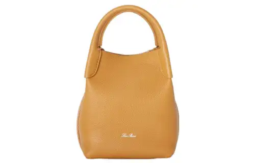 Loro Piana Cow Leather Shoulder Bag, Crossbody Bag, Handbag Mini Women's Five Spice Curry