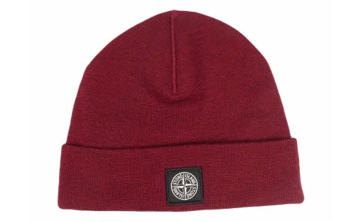 STONE ISLAND Beanies Kids Dark Red