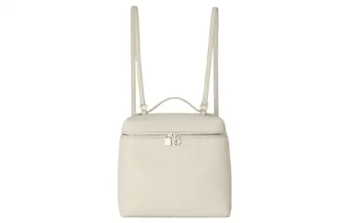 Loro Piana ExtraPocket Leather Tofu Bag Backpack Regular Women's Soft White