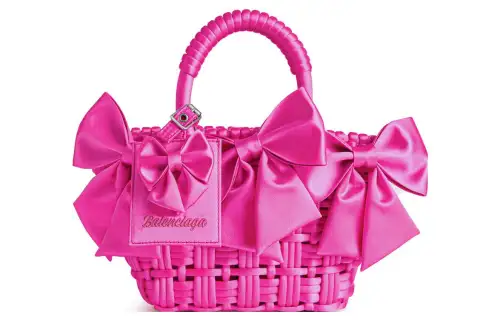 Balenciaga Women's Bistro XS Handbag Fluorescent Powder
