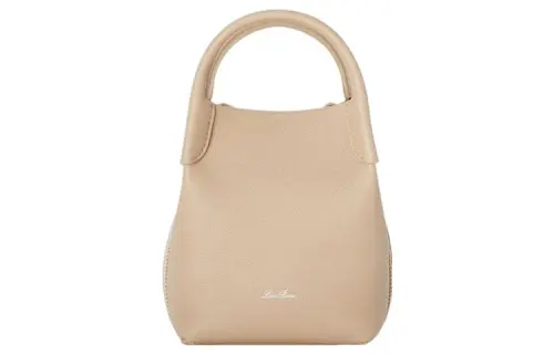 Loro Piana Cow Leather Handbag Mini Women's Light Olibanum