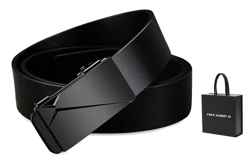 FREE RABBITⅡ Metallic Cow Leather Belts Men's Width 3.5cm