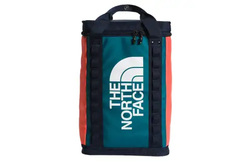 THE NORTH FACE 26L Backpack Outdoor Bag Polyester, Recycled Material Coral Blue & Vintage Orange & Summit Marine Blue