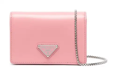 PRADA Calfskin Shoulder Bag, Crossbody Bag, Wallet Regular Women's Pink