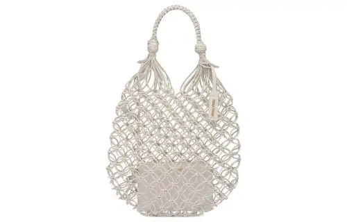 MIU MIU Leather Handbag Women's White