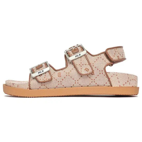 MLB Sandal Double Sandal Jacquard DIA Monogram Boston Red Sox Boston Red Sox Sports Sandals Unisex Brown