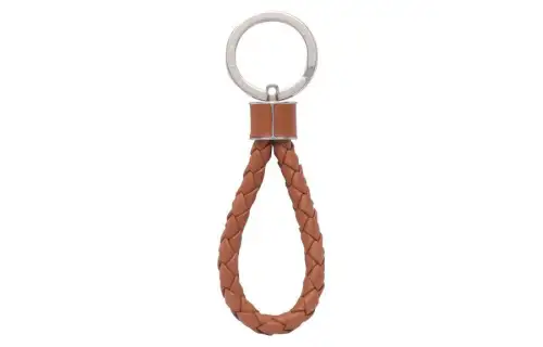 Bottega Veneta Lambskin Keychain Bag Accessory Unisex Brown