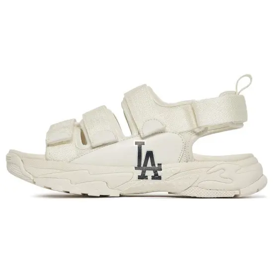 MLB Sandal Triple LA Dodgers Los Angeles Dodgers Sports Sandals Unisex White