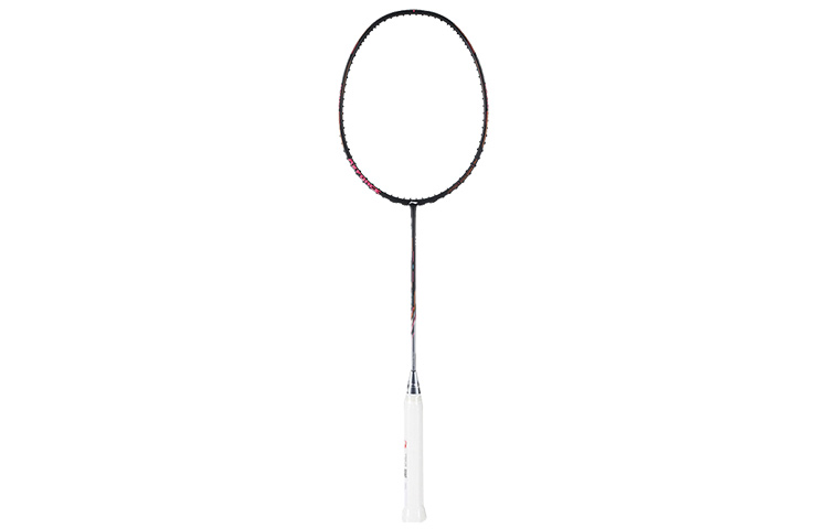 Li Ning Thunder 80 Full Carbon Badminton Rackets Offensive Type Heavy Head, Stiff Shaft Upper Class Single Racket Black