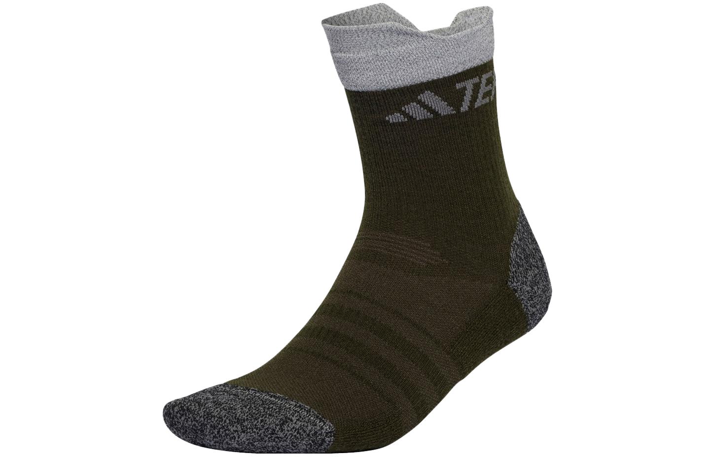 Adidas TERREX X And Wander Crew Socks Unisex 1 Pack Dark Olive Green