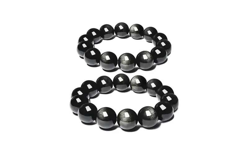 MISS TOOYA Obsidian Beaded Bracelets Unisex