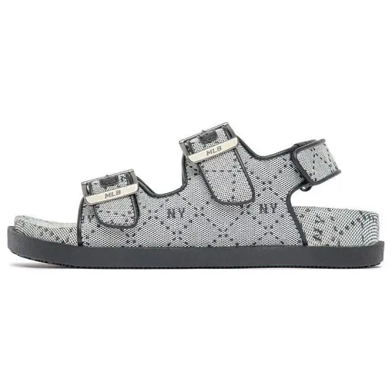 MLB Sandal Double Sandal Jacquard DIA Monogram New York Yankees New York Yankees Sports Sandals Unisex Gray