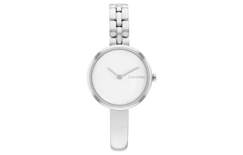 CALVIN KLEIN Wrist Watches Quartz Movement Stainless Steel Strap Silver Dial Women's Watch Box Available For Purchase