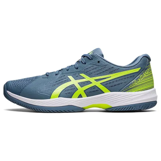 Asics Solution Swift FF 'Steel Blue Hazard Green'