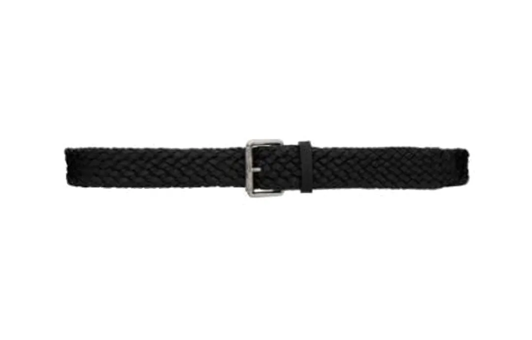 SAINT LAURENT Calfskin Belts Men's Black 4cm