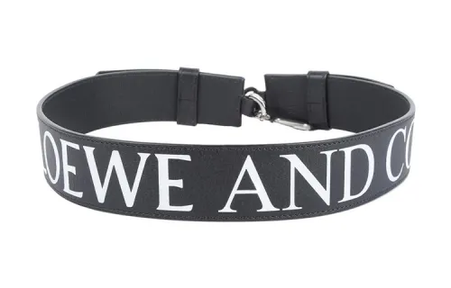 LOEWE Leather Bag Straps Women's Black
