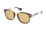 GUCCI Irregular Shape Sunglasses Unisex Tortoiseshell