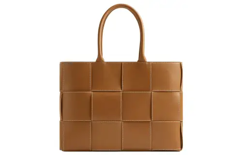 Bottega Veneta ARCO Cow Leather Tote Bag, Shopping Bag, Handbag Medium Men's Brown