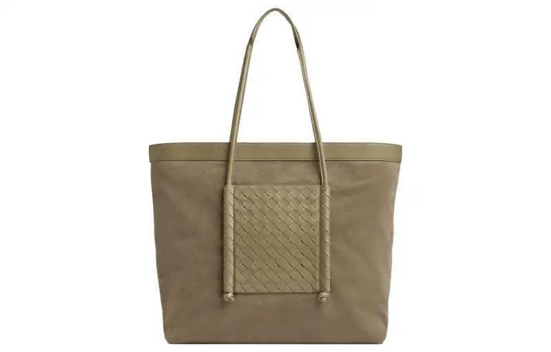 Bottega Veneta Suede With Cow Leather Tote Bag, Shopping Bag, Handbag Men's Taupe/Travertine