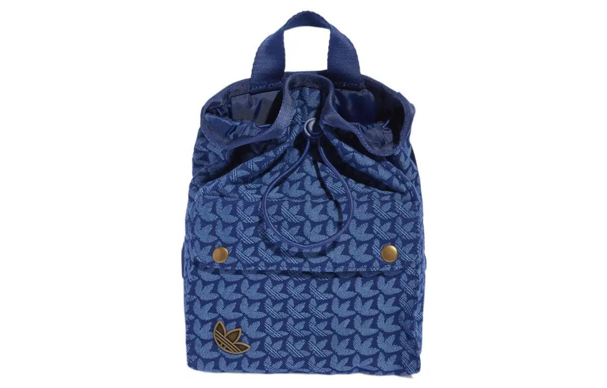 Adidas Originals Trefoil Patched Fabric Backpack Mini Women's Blue