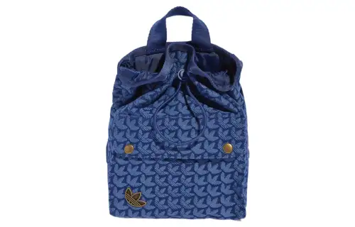 Adidas Originals Trefoil Patched Fabric Backpack Mini Women's Blue