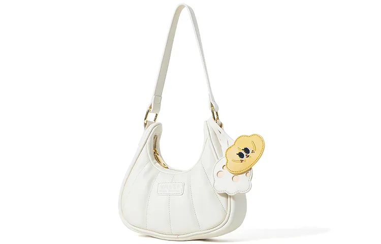 Sound For Life Pu Crescent Bag, Dome Bag, Shoulder Bag, Cell Phone Pouch, Shoulder Bag Women's