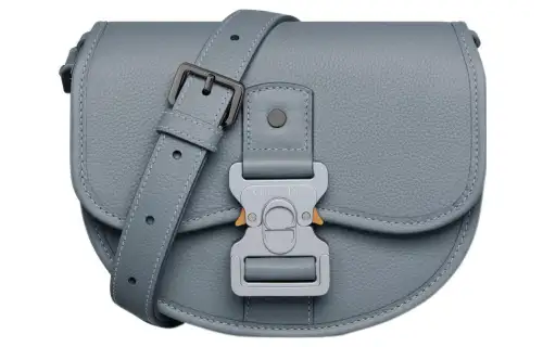 DIOR Grain Calfskin Messenger Bag, Shoulder Bag, Crossbody Bag Mini Men's Blue