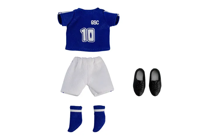 Clay, set, blue football uniform, accessories
