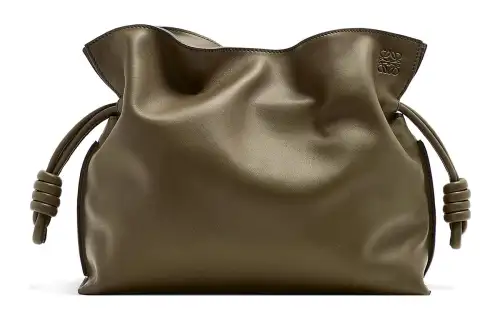 LOEWE Cow Leather One Shoulder Crossbody Clutch Regular Women's Dark Khaki Green