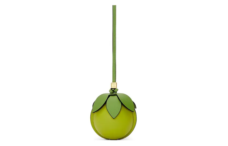 LOEWE Cow Leather Clutch Regular Women's Grassland Green