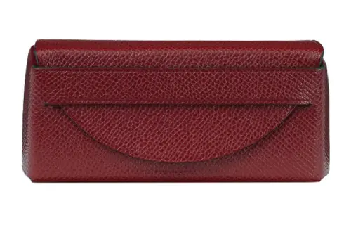 HERMES Madame Calfskin Mirror Finish Lipstick Case & Storage Bag Women's 55 Rouge H Hermes Red