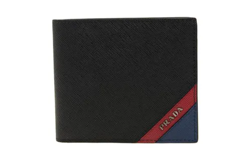 PRADA Cow Leather Wallet Small Men's Black