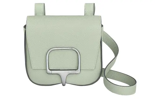 HERMES Della Cavalleria Epsom Calfskin Crossbody Bag, Shoulder Bag Mini Women's Bubble Green