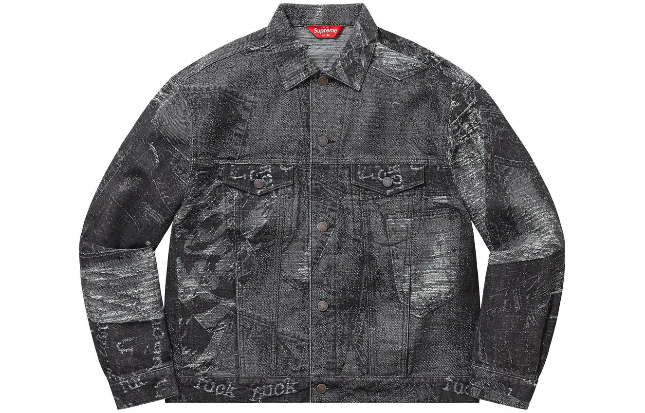 Supreme SS23 Week14 ARCHIVE DENIM JACQUARD TRUCKER JACKET  