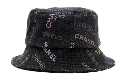 Chanel 1986-1988 Crusher denim bucket hat