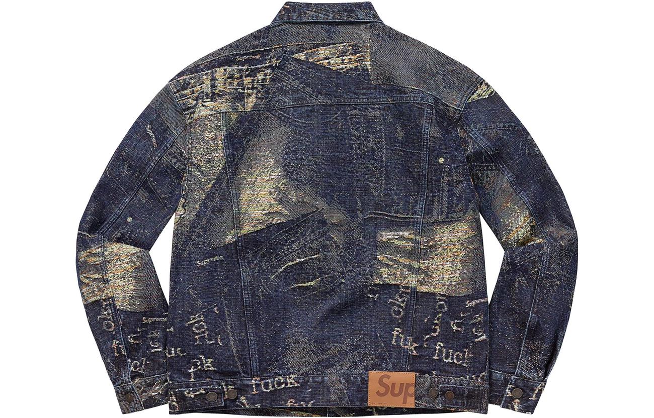 Supreme SS23 Week14 ARCHIVE DENIM JACQUARD TRUCKER JACKET  