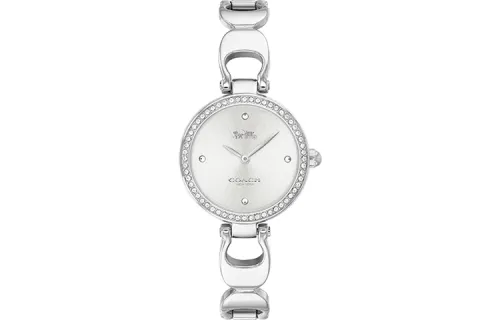 COACH PARK Wrist Watches Quartz Movement Stainless Steel Strap Silver Dial Women's Watch 30m Water Resistant