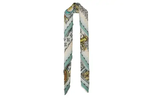 【Previous Season】abstract-print square scarf