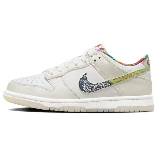 Nike Dunk Low White Multi-Color Paisley GS