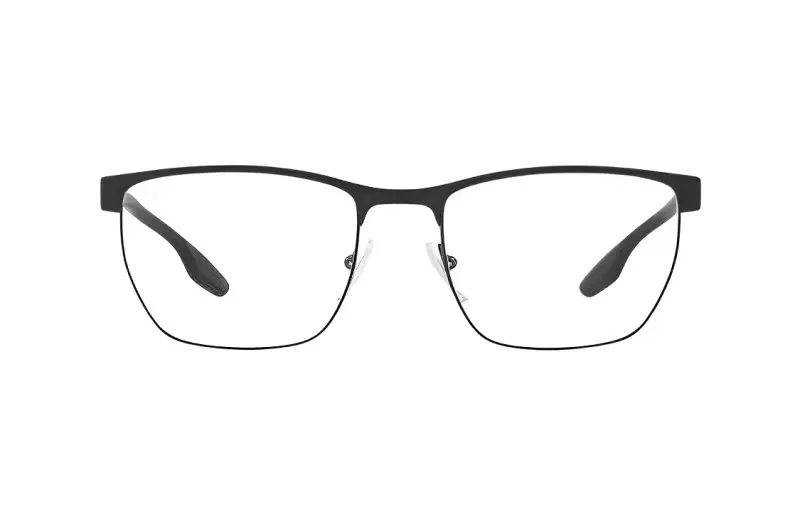 PRADA Square Eyeglass Frames Men's Black