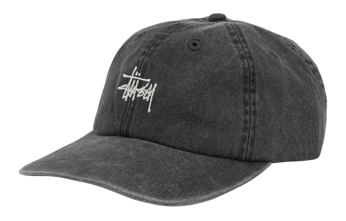 Stussy Cotton Baseball Caps Unisex Dark Gray