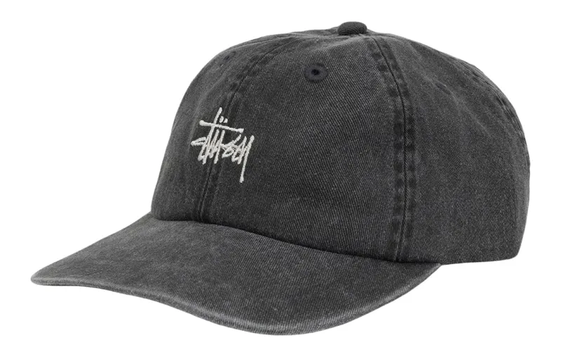 Stussy Cotton Baseball Caps Unisex Dark Gray