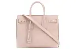 SAINT LAURENT SAC DE JOUR Grain Calfskin Trunk Bag, Shoulder Bag, Crossbody Bag, Handbag Regular Women's Pink