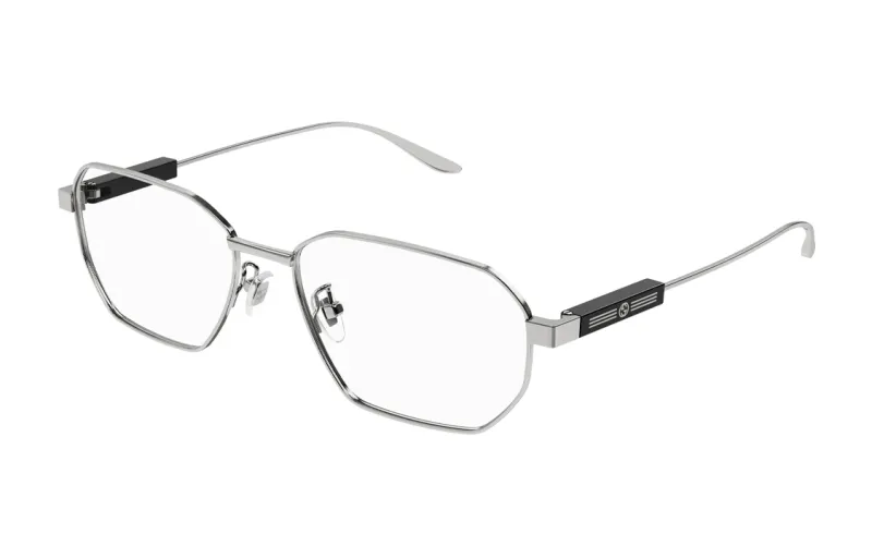 geometric-frame glasses