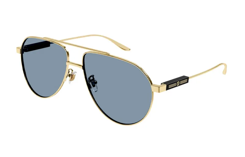 【Previous Season】logo-debossed pilot-frame sunglasses
