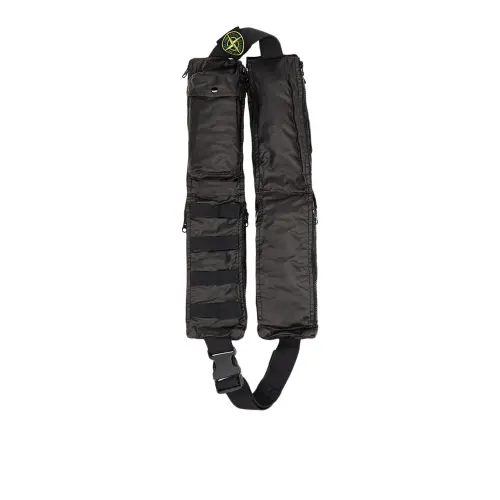 STONE ISLAND Cotton Sling Bag, Crossbody Bag, Shoulder Bag Men's Black